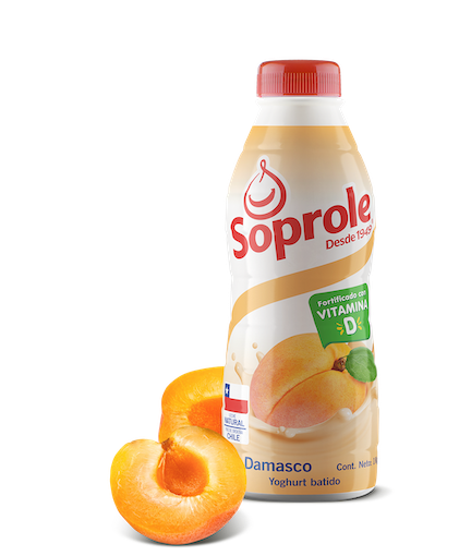 Yoghurt Batido Damasco botella 1 Litro